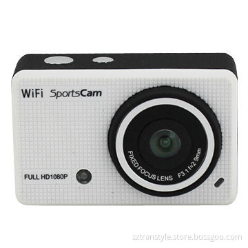 1080p sports camera with WiFi function, waterproof for 20 meters, wireless supports IOS, Android OS